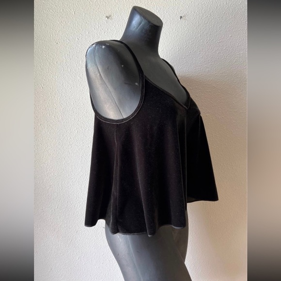 Victoria’s Secret PINK Black Velvet Spaghetti Strap Flowy Tank Size XS - Picture 7 of 12